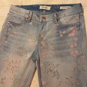 Jessica Simpson Flower Print Skinny Jeans